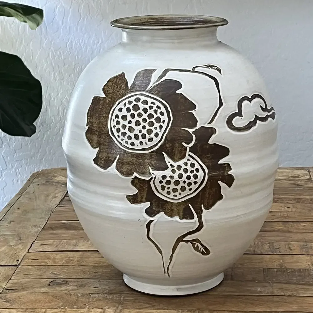 Studio Art Pottery Ceramic Vase 14.5